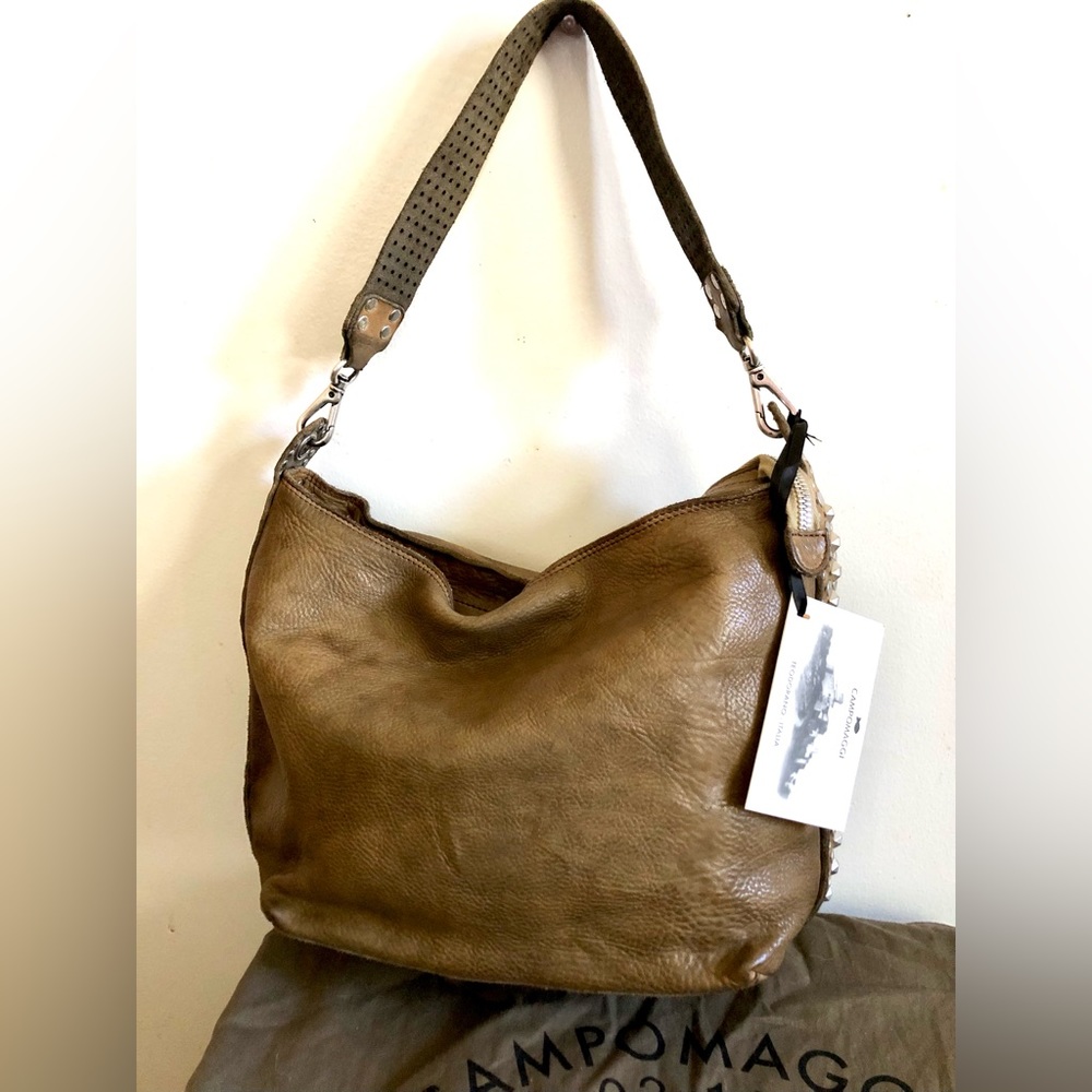 NWT CAMPOMAGGI LIRI STUDDED SHOULDER BAG